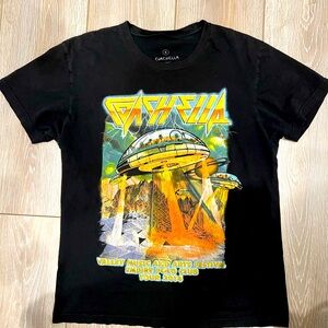 Vintage Coachella Music Festival Tour 2014 Black Tee Shirt